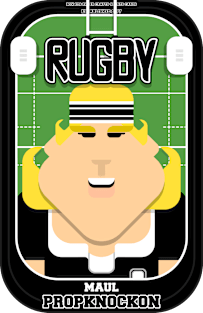 Rugby Black - Maul Propknockon - Hazel version Magnet