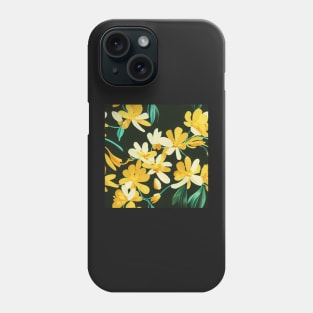 Beautiful Stylized Yellow Flowers, for all those who love nature #196 Phone Case