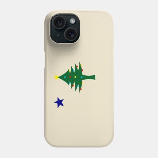 A Merry Christmas Maine flag Phone Case