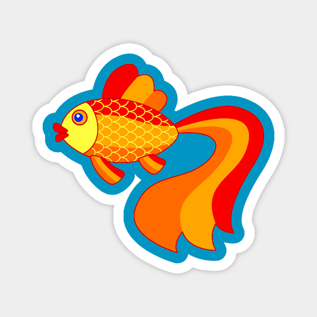 Gold fish Magnet by AlexanderZam