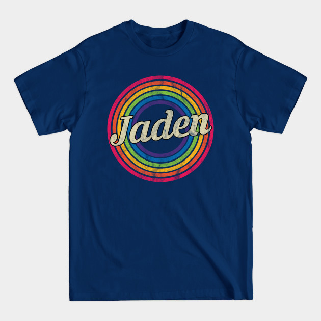 Disover Jaden- Retro Rainbow Faded-Style - Jaden - T-Shirt