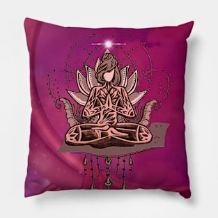 Wonderful lotus with women Pillow