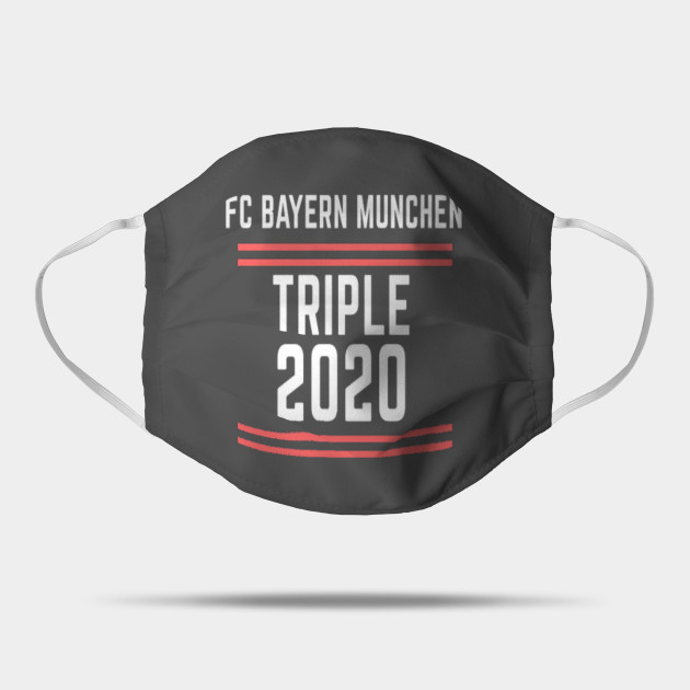 Fc Bayern Triple 2020 Bayern Munchen Champion Mask Teepublic