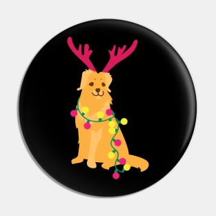 Christmas dog Pin
