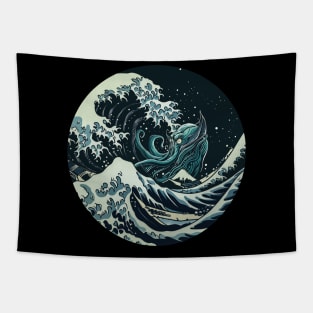 The Great Wave of Cthulhu Tapestry
