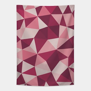 Red Wine Geometric Pattern Design Tapestry