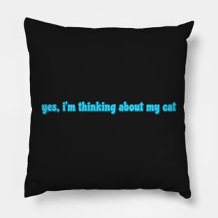 yes, I'm thinking about my cat Pillow
