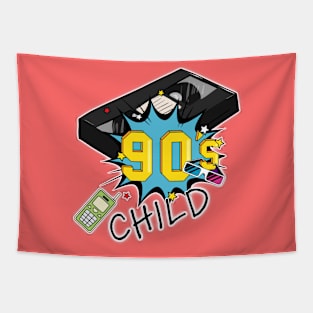 90's Child Retro Tapestry