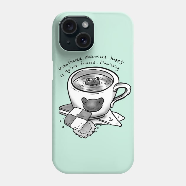 Tea Cup Frog Phone Case by HannahPalmerArt