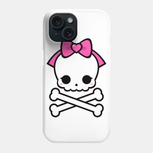 Cute Kawaii Skull and Crossbones Phone Case