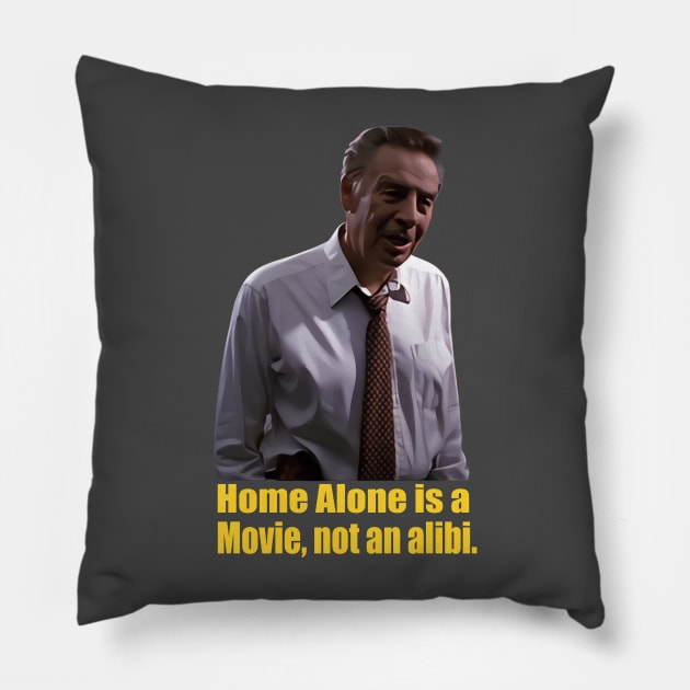 Lennie Briscoe - Jerry Orbach Quote Pillow by wildzerouk