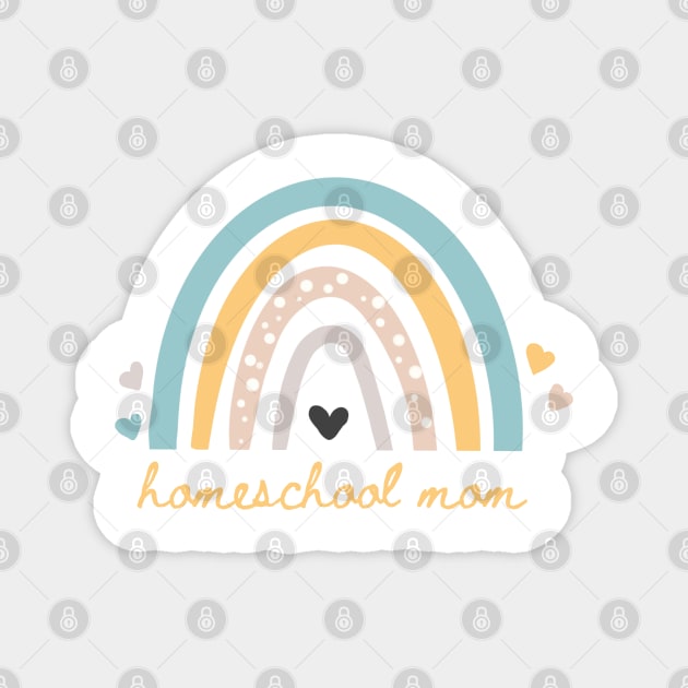 Homeschool Mom Rainbow Magnet by BeeDesignzzz