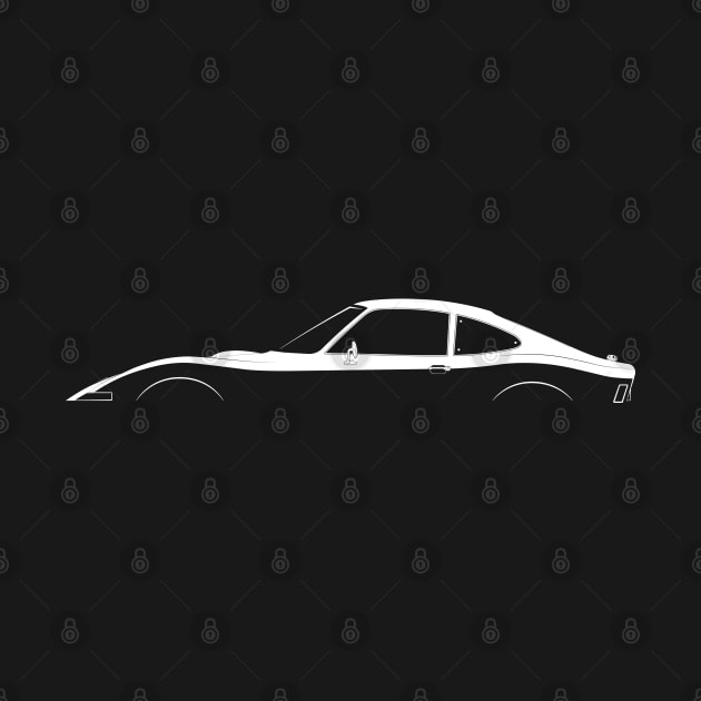 Opel GT Silhouette by Car-Silhouettes