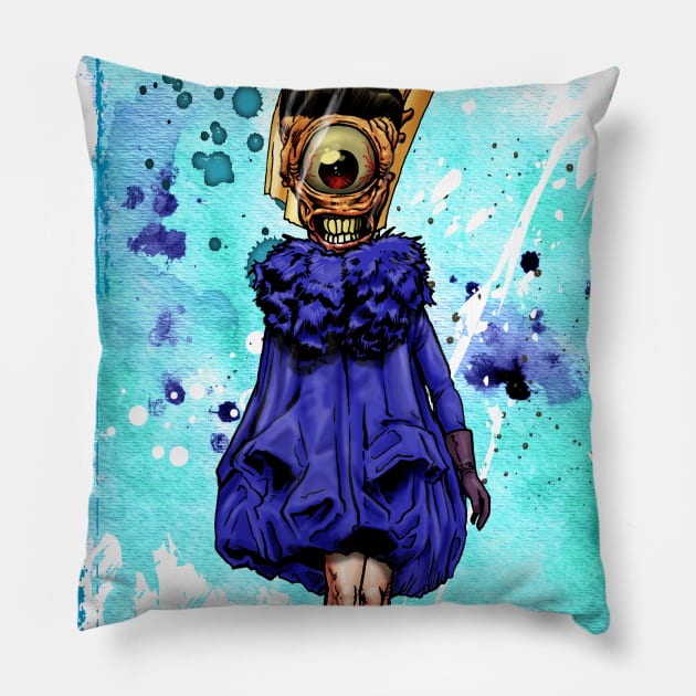 Fashion Monster I Pillow by D.W. Frydendall