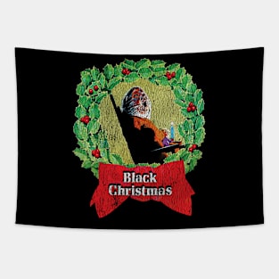 Black Christmas Tapestry