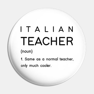 Italian Teacher Pin