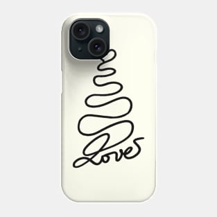 Love Christmas tree Phone Case