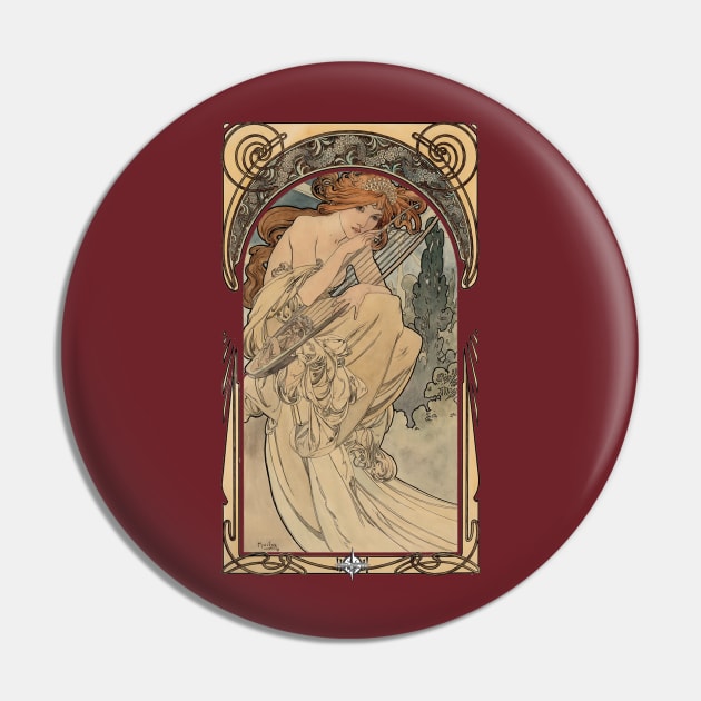 Allegorie de la Musique by Alphonse Mucha Pin by Hiraeth Tees