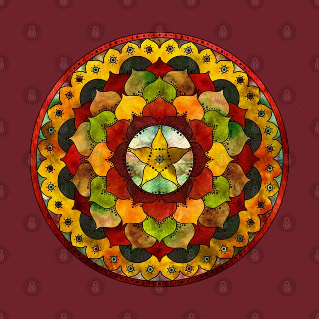 Star Mandala Autumn by Tiger Torre