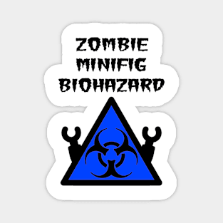 ZOMBIE MINIFIG BIOHAZARD Magnet