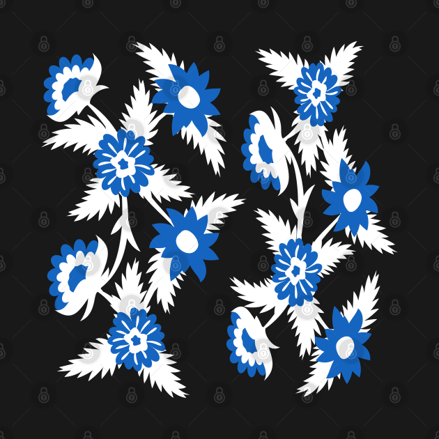 Blue flowers by Eskimos