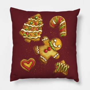 Christmas Gingerbread Cookies Pillow