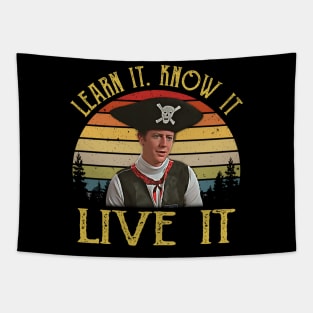 Mens Learn It Know It Live It Vintage Tapestry