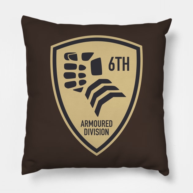 6th Armoured Division Pillow by TCP