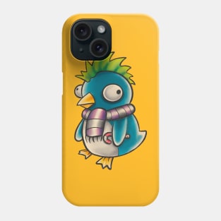 Holiday Christmas punk penguin Phone Case