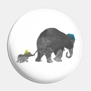 Elephant Inspired Silhouette Pin