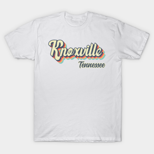 Discover Knoxville Tennessee Retro vintage 70s Rainbow - Knoxville Tennessee - T-Shirt