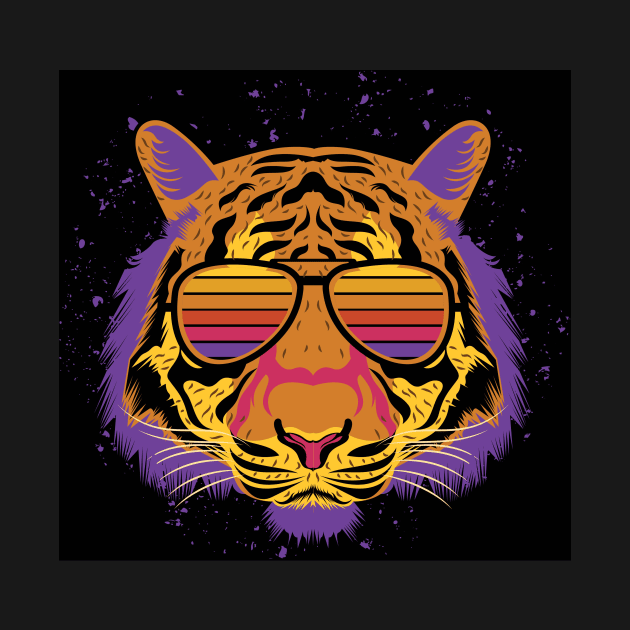 Cool tiger techno party by sianelliot