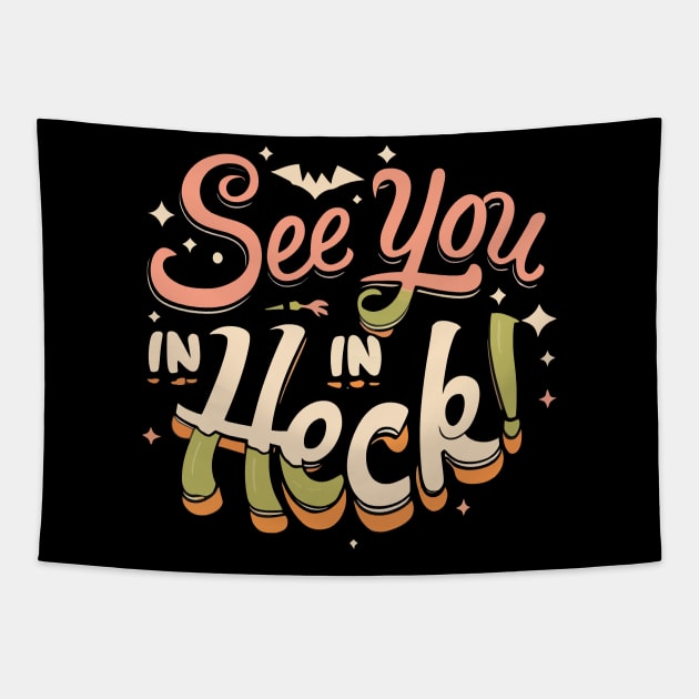 see you in heck Tapestry by Space Monkeys NFT