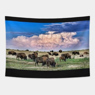 Colorado Bison Herd Tapestry