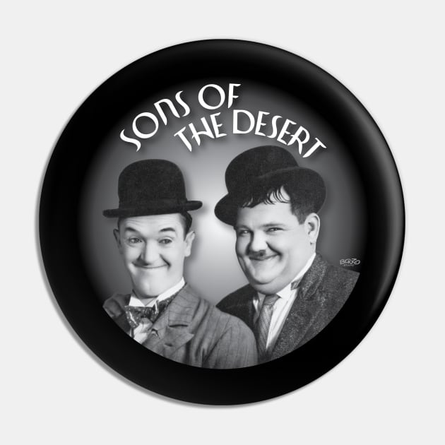 Laurel and Hardy-4 Pin by BonzoTee