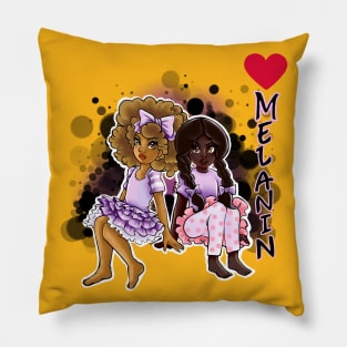 Melanin Twins Pillow