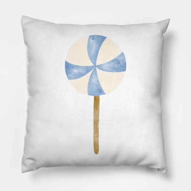 Blue lollipop Pillow by MutchiDesign