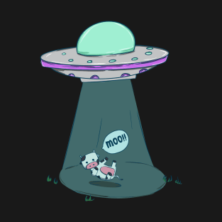 Cow UFO Abduction T-Shirt