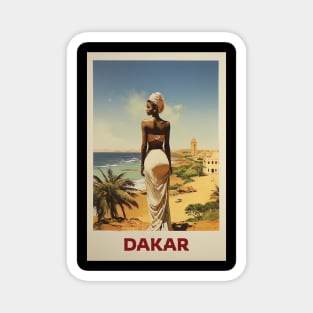 Dakar, Senegal, Travel Poster Magnet