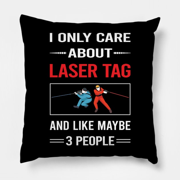 Funny 3 People 02 Laser Tag Pillow by symptomovertake