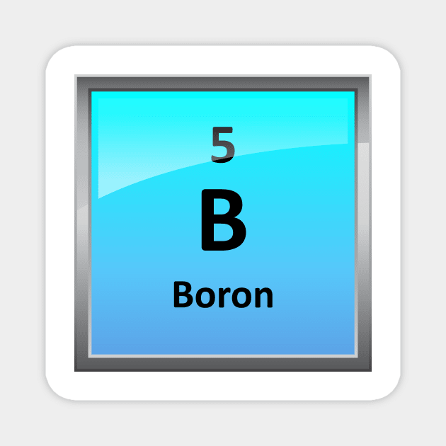 Boron Element Tile - Periodic Table Magnet by sciencenotes