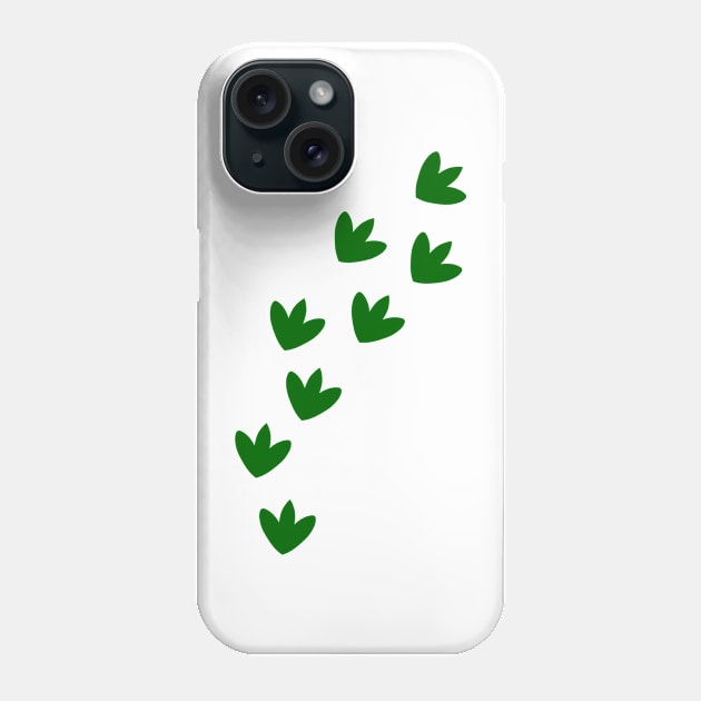 Dinosaur Footprints Phone Case by sweetsixty