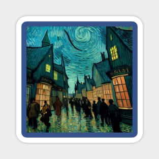 Starry Night in Diagon Alley Magnet