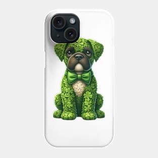 Clover Boxer Dog St Patricks Day Phone Case