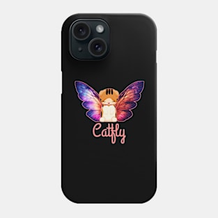 Catfly, cat with butterfly wing Phone Case