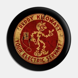 VINTAGE STYLE REDDY KILOWATT YOUR ELECTRIC SERVANT Pin