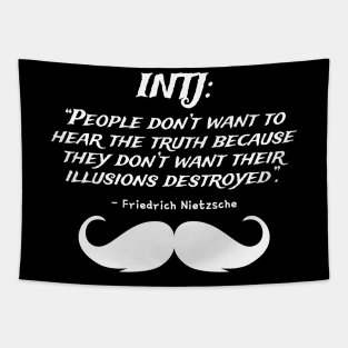 INTJ Friedrich Nietzsche Quote | Personality Type | Myers Briggs | MBTI | Typology | Philosophy Quote Tapestry