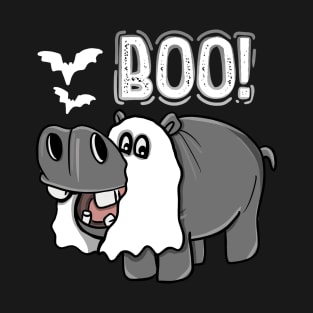 Hippo Boo Costume Halloween Party T-Shirt