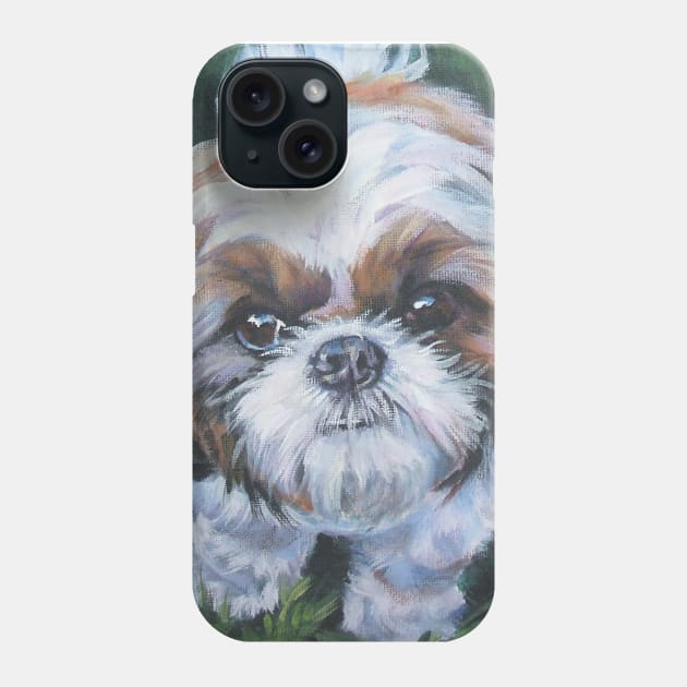 Shih Tzu Fine Art Painting Phone Case by LASHEPARD