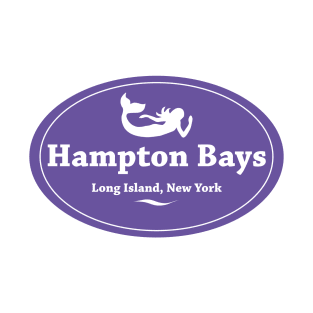 Hampton Bays, Long Island, Badge T-Shirt